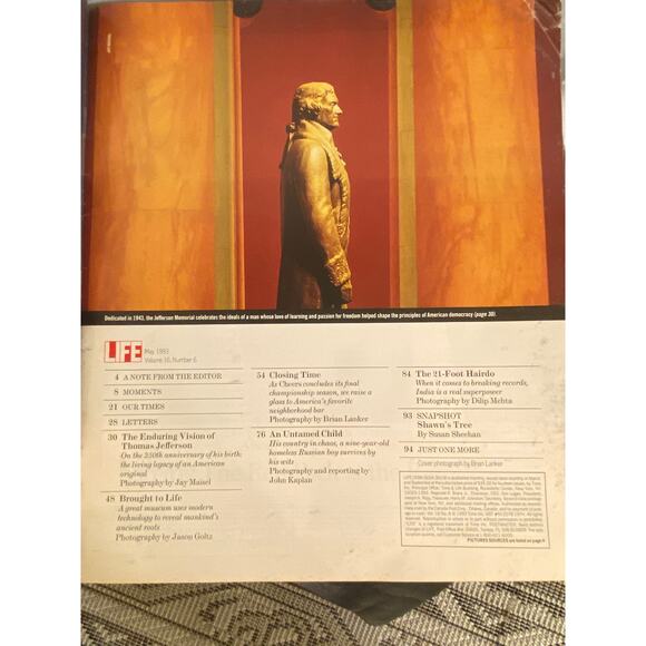 Vtg. LIFE Magazine May 1993 Last Call for CHEERS (tv show) Thomas Jefferson EUC - Picture 2 of 16